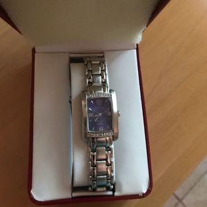 Never used! Dainty Paolo Gucci blue faced watch